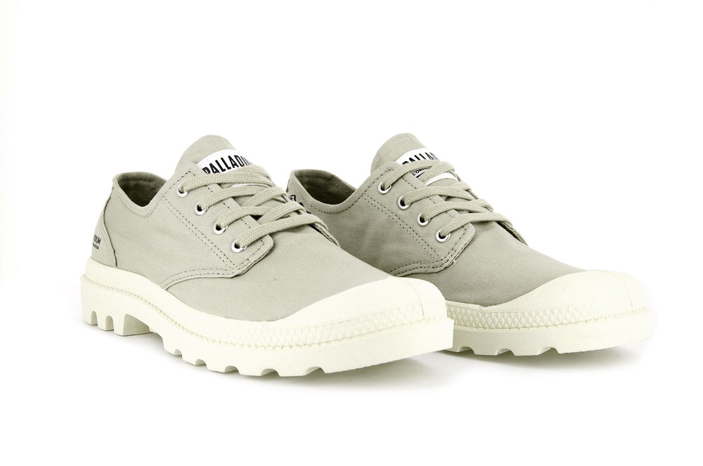 Zapatos Bajos Palladium PAMPA OXFORD ORGANIC II Mujer Eucalyptus | Costa Rica-32149